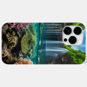 Farbiger tropischer Wasserfall Case-Mate iPhone Hülle (Rückseite (Horizontal))