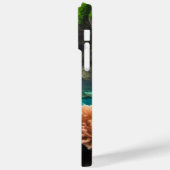 Farbiger tropischer Wasserfall Case-Mate iPhone Hülle (Rückseite / Links)
