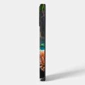 Farbiger tropischer Wasserfall iPhone Hülle (Linke Seite)