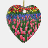 Farbiger Tulpengarten Keramik Ornament (Rechts)