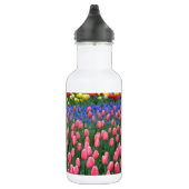 Farbiger Tulpengarten Trinkflasche (Rechts)
