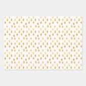 Farbiger türkisfarbener Glitzer Geschenkpapier Set (Vorderseite 2)