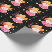 Farbiger und Künstlerischer Schneemann Geschenkpapier (Ecke)