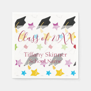 Farbiger und Niedlicher Abschluss Serviette