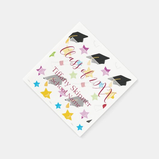 Farbiger und Niedlicher Abschluss Serviette (Ecke)