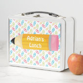 Farbiger und Niedlicher Stift Metall Brotdose (Beispiel)