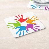 Farbiger Untersetzer (angewinkelt)