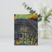 Farbiger Untersetzer aus Holz Postkarte (Stehend Vorderseite)
