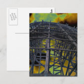 Farbiger Untersetzer aus Holz Postkarte (Vorne/Hinten)
