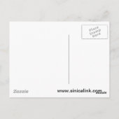Farbiger Untersetzer aus Holz Postkarte (Rückseite)