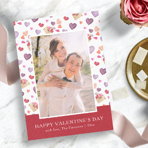 Farbiger Valentinstag Feiertagskarte