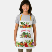 Farbiger Veganer Koch Benutzerdefinierter Text Kin Schürze (Insitu)