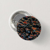 Farbiger versteinerten Dinosaurierknochen Button (Vorne & Hinten)