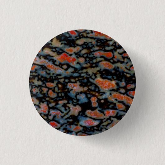 Farbiger versteinerten Dinosaurierknochen Button (Vorderseite)