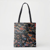 Farbiger versteinerter Dinosaurierknochen Tasche (Vorderseite)