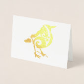 Farbiger Vogel-Allokcasion benutzerdefinierter Tex Folienkarte (Vorderseite)