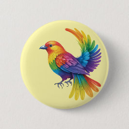 Farbiger Vogel Button