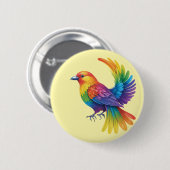 Farbiger Vogel Button (Vorne & Hinten)