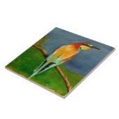 Farbiger Vogel Fliese (Seite)