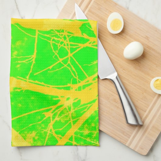 Farbiger Vogel Geschirrtuch (Viertel Falte)