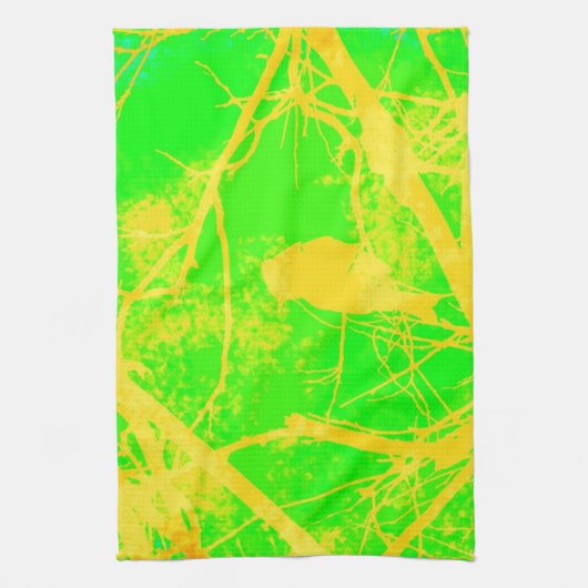 Farbiger Vogel Geschirrtuch (Vertikal)