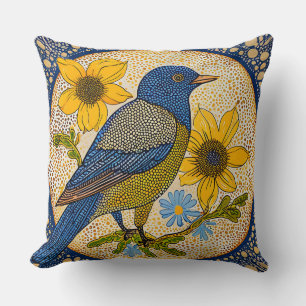 Farbiger Vogel Kissen