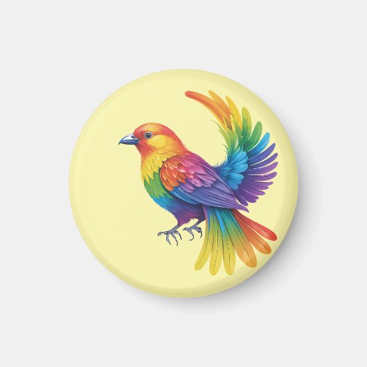 Farbiger Vogel Magnet (Vorne)