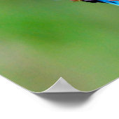 Farbiger Vogel Poster (Ecke)