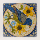 Farbiger Vogel Puzzle (Horizontal)