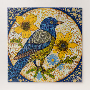 Farbiger Vogel  Puzzle