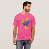 Farbiger Vogel T-Shirt (Vorne ganz)