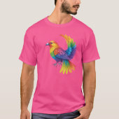 Farbiger Vogel T-Shirt (Vorderseite)