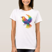 Farbiger Vogel T-Shirt (Vorderseite)