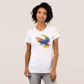 Farbiger Vogel T-Shirt (Vorne ganz)
