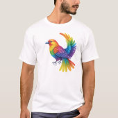 Farbiger Vogel T-Shirt (Vorderseite)