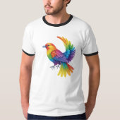 Farbiger Vogel T-Shirt (Vorderseite)
