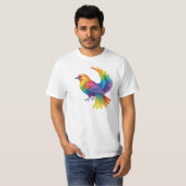 Farbiger Vogel T-Shirt (Vorne ganz)