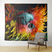 Farbiger Vogel Wandteppich (Beispiel (Horizontal))