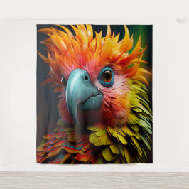 Farbiger Vogel Wandteppich