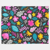 Farbiger Wald 60x80 Fleece Blanket (Vorderseite (Horizontal))