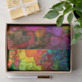 Farbiger Wald mit Vogelgeflecht Seidenpapier (Geschenk)