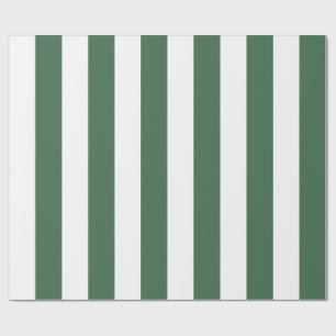 Farbiger Waldgrüner Weihnachtsstreifen Bold Geschenkpapier
