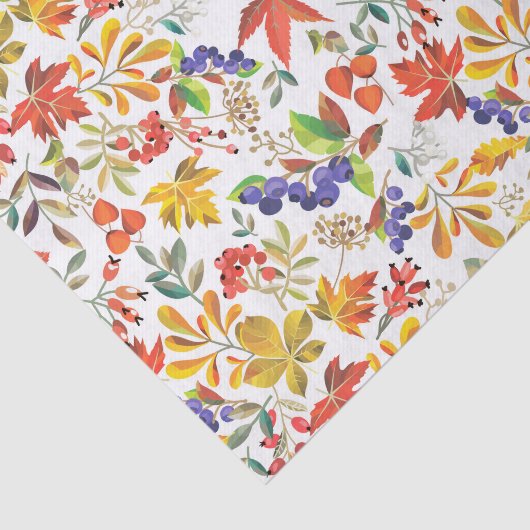 Farbiger Wasserfarbenfall / Herbstblättern Seidenpapier (Ausschnitt)