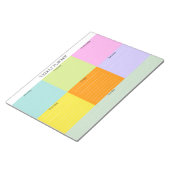 Farbiger Weekly-Planner Editor Farbblock Notizblock (angewinkelt)