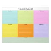 Farbiger Weekly-Planner Editor Farbblock Notizblock (Vorderseite)