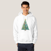 Farbiger Weihnachtsbaum Hoodie (Vorne ganz)