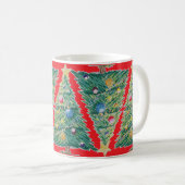 Farbiger Weihnachtsbaum Kaffeetasse (VorderseiteRechts)