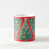 Farbiger Weihnachtsbaum Kaffeetasse (Mittel)