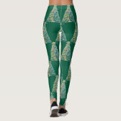 Farbiger Weihnachtsbaum Leggings (Rückseite)