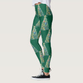 Farbiger Weihnachtsbaum Leggings (Links)